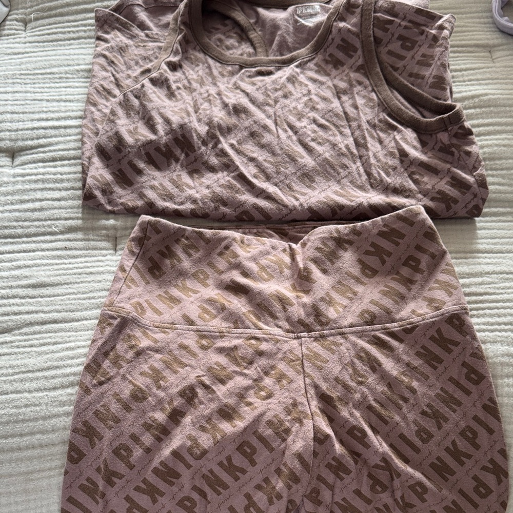 PINK Victoria's Secret Brown Top